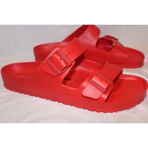 Birkenstock Men Arizona Essentials EVA Sandals RED NIB EU 45 US 12-12.5 REGULAR